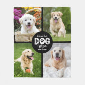 Beste Hundemutter der Welt Benutzerdefinierte 4-Fo Fleecedecke (Vorderseite)