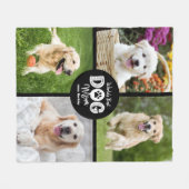 Beste Hundemutter der Welt Benutzerdefinierte 4-Fo Fleecedecke (Vorderseite (Horizontal))
