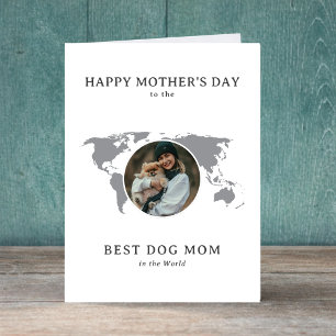 Beste Hundemutter der Welt  Foto Muttertag Feiertagskarte