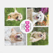 Beste Hundemutter der Welt, individuelles Foto mit Fleecedecke (Vorderseite (Horizontal))