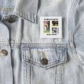 Beste Hundemutter der Welt - Personalisiertes Name Button (Beispiel)