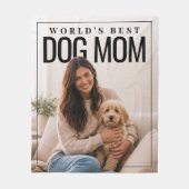 Beste Hundemutter der Welt PhotoPop Fleecedecke (Vorderseite)
