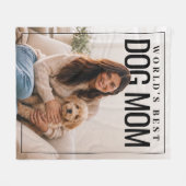 Beste Hundemutter der Welt PhotoPop Fleecedecke (Vorderseite (Horizontal))