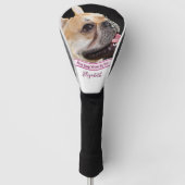 Beste Hundemutter-Foto-Vorlage Golfer-Geschenk ben Golf Headcover (Vorderseite)