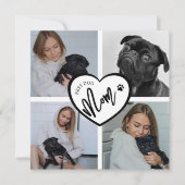 Beste Hundemutter | Fotocollage (Vorderseite)