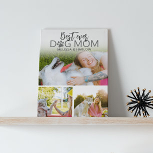 Beste Hundemutter-Fotocollage-Tafel Fotoplatte