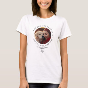 Beste Hundemutter in Texas Personalisiertes Foto T-Shirt
