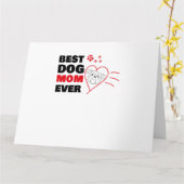 Beste Hundemutter je Karte (Gelbe Blume)