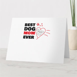 Beste Hundemutter je Karte