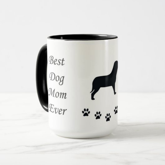 Beste Hundemutter je nach Tasse (Vorderseite Links)