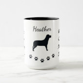 Beste Hundemutter je nach Tasse (Zentrum)