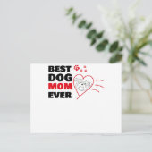 Beste Hundemutter je Postkarte (Stehend Vorderseite)