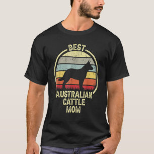 Beste Hundemutter Mama - Vintage Australischer Cat T-Shirt