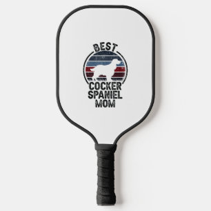 Beste Hundemutter Mama - Vintage Cocker Spaniel Pickleball Schläger