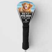 Beste Hundemutter Par Foto Golf Headcover (Vorderseite)
