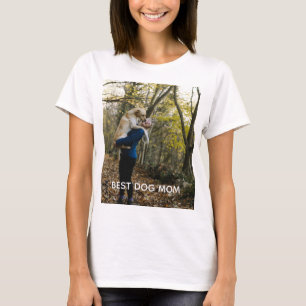 Beste Hundemutter Personalisiertes Hunde-Foto T-Shirt