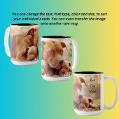 Beste Hundemutter Pitbull Zweifarbige Tasse