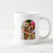 Beste Hundemutter überhaupt 2 Foto-Bogen & Name Jumbo-Tasse (Rechts)