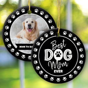 Beste Hundemutter überhaupt Benutzerdefiniertes Fo Keramik Ornament