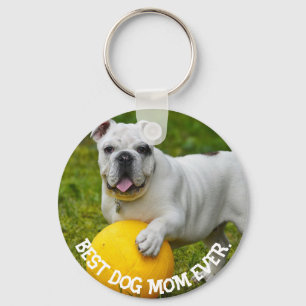 Beste Hundemutter überhaupt, personalisiertes Foto Schlüsselanhänger