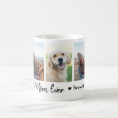 Beste Hundemutter überhaupt Pet 5 Foto-Collage Wei Kaffeetasse (Mittel)