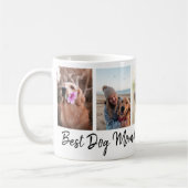 Beste Hundemutter überhaupt Pet 5 Foto-Collage Wei Kaffeetasse (Links)