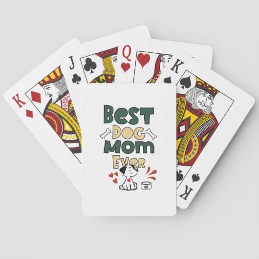 Beste Hundemutter überhaupt Spielkarten (Rückseite)