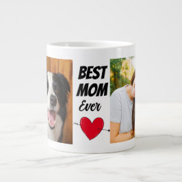 Beste Hundeschule Mama.. Personalisiert zwei Fotos Jumbo-Tasse