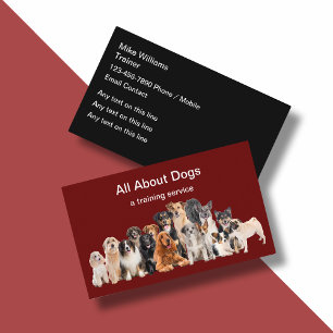 Beste Hundetrainer Visitenkarten für neue Unterneh Visitenkarte