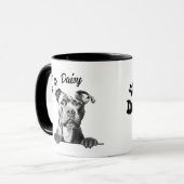 Beste Hündin-Mama je Tibetischer Staffy Hund Perso Tasse (Vorderseite Links)