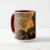 Beste Hündin Mama Rottweiler Tasse (Vorderseite Links)