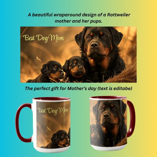 Beste Hündin Mama Rottweiler Tasse
