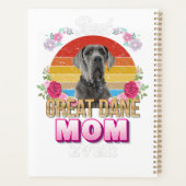 Beste Hündin Mutter je großartig dane Blumenfreund Planer (Rückseite)