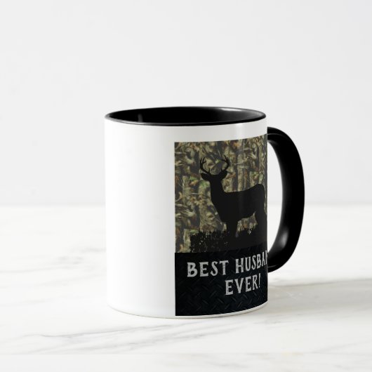 Beste Husband-Camouflage je Hirschjagd Jubiläum Tasse (VorderseiteRechts)