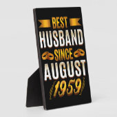 Beste Husband Funny Anniversary Elternteile Fotoplatte (Seite)