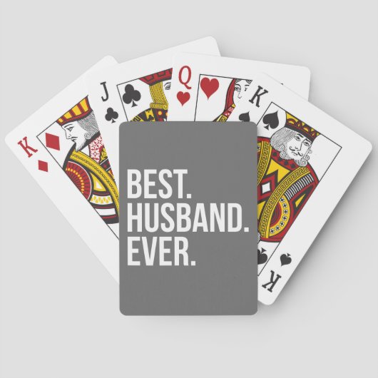 Beste Husband je Grau Spielkarten (Rückseite)
