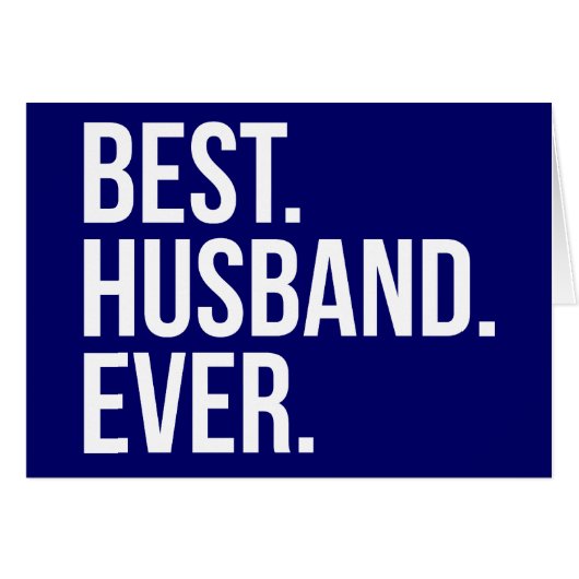 Beste Husband je Navy (Vorderseite (Horizontal))