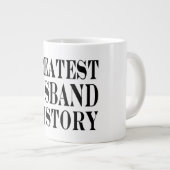 Beste Husbands: Bester Mann der Geschichte Jumbo-Tasse (Vorderseite Rechts)