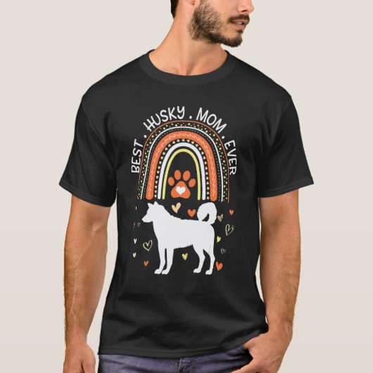 Beste Husky-Hundemutter überhaupt Frohen Muttertag T-Shirt (Vorderseite)
