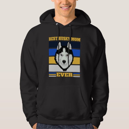 Beste Husky-Mama je 2 Hoodie (Vorderseite)