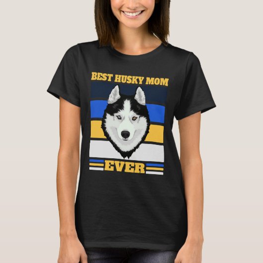 Beste Husky-Mama je 2 T-Shirt (Vorderseite)