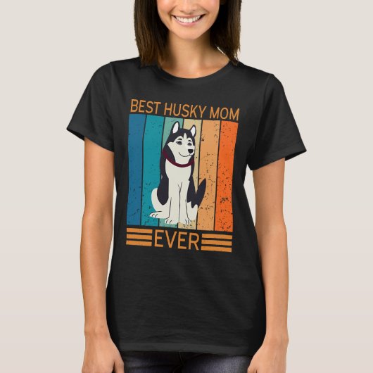 Beste Husky-Mama je 5 T-Shirt (Vorderseite)