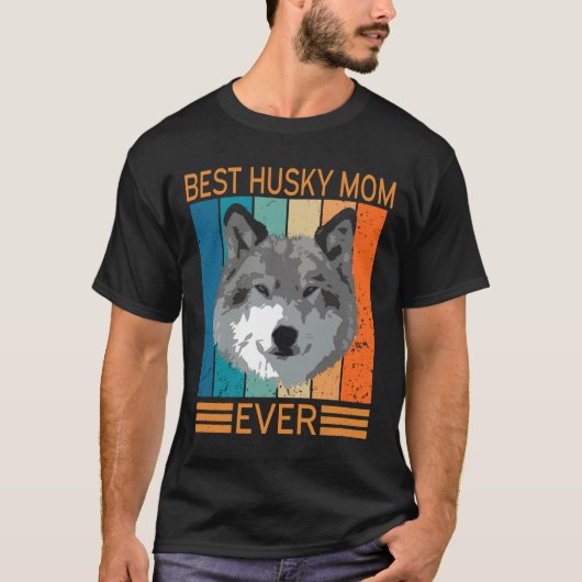 Beste Husky-Mama je Bump Muttertag T-Shirt (Vorderseite)