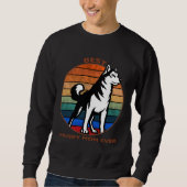 Beste Husky-Mama je leise, entspannt Sweatshirt (Vorderseite)