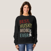 Beste Husky-Mama je Siberian Husky Dog Mother Da Sweatshirt (Vorne ganz)