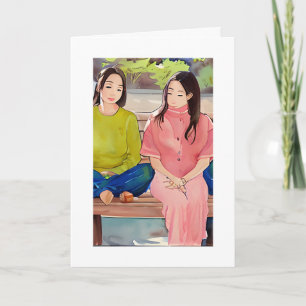 Beste. Ich bin für Dich da Karte