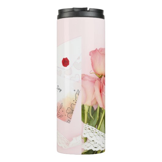 Beste individuelle Tasse. Gutes Geschenk für Freun Thermosbecher (Rückseite)