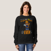 Beste Ingenieur-Mutter überhaupt Construction Work Sweatshirt (Vorne ganz)