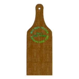 Beste Irische Mutter braunes Glas-Paddel-Schneidbr Schneidebrett
