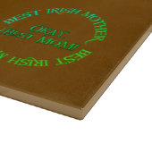 Beste Irische Mutter braunes Glas-Schneidbrett Schneidebrett (Ecke)